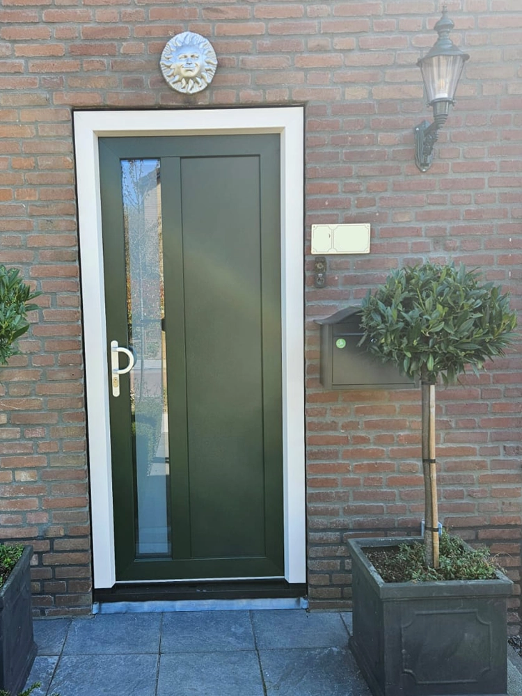 Kunststof voordeur groen